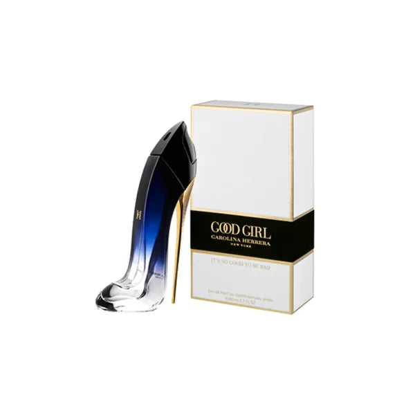 Good Girl Legere Eau de Parfum, a lighter version of the iconic fragrance, with elegant floral and sweet notes.
