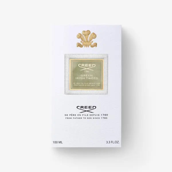 Green Irish Tweed Eau de Parfum Spray - Fresh, woody fragrance for men in an elegant bottle.
