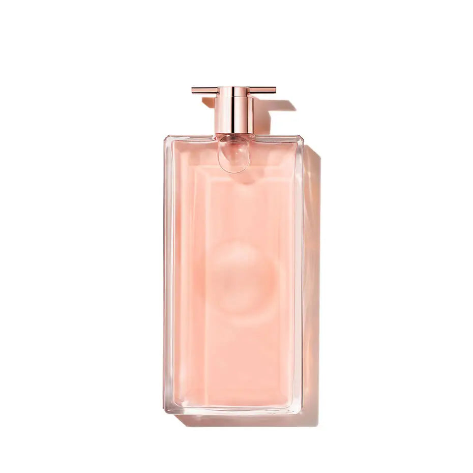 Lancôme Idôle Eau de Parfum in ultra-slim rose gold bottle design.

