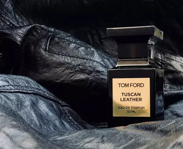 Tom Ford Tuscan Leather EDP – intense leather fragrance with raspberry and saffron.
