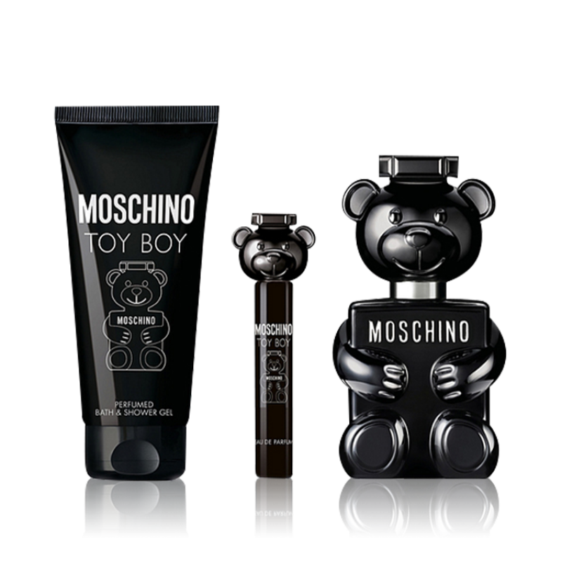 Moschino Toy Boy – playful masculine perfume with rose, pepper, and sandalwood
