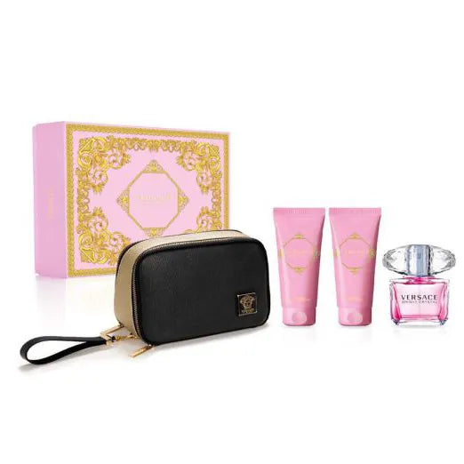 Versace, 4 pcs, Bright Crystal EDT Spray Bag Gift Set