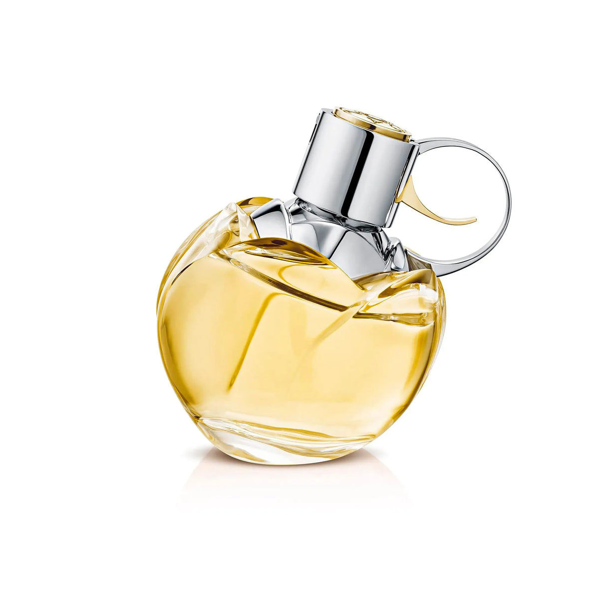 Wanted Girl perfume bottle with unique, floral-inspired shape.
