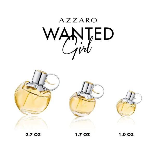 Wanted Girl EDP by Azaro – sweet, spicy fragrance with a floral heart and vanilla base.
