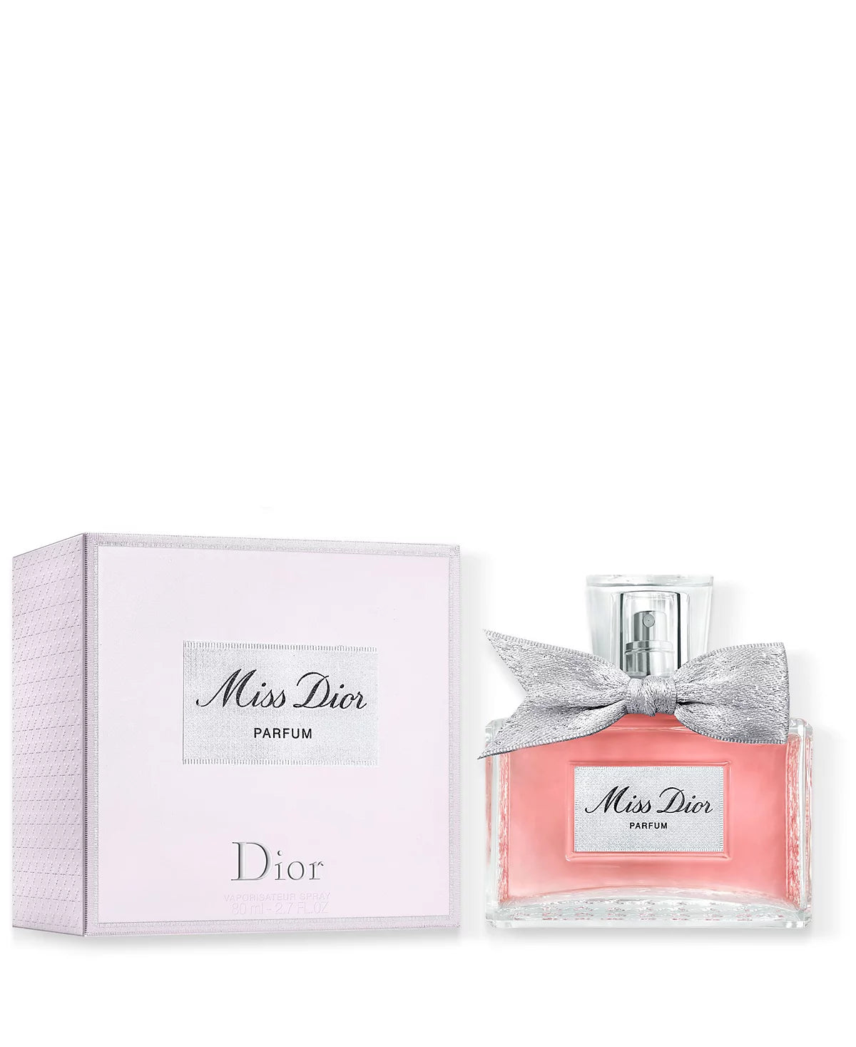 Stylish perfume bottle with gradient purple to pink tones and modern design.
