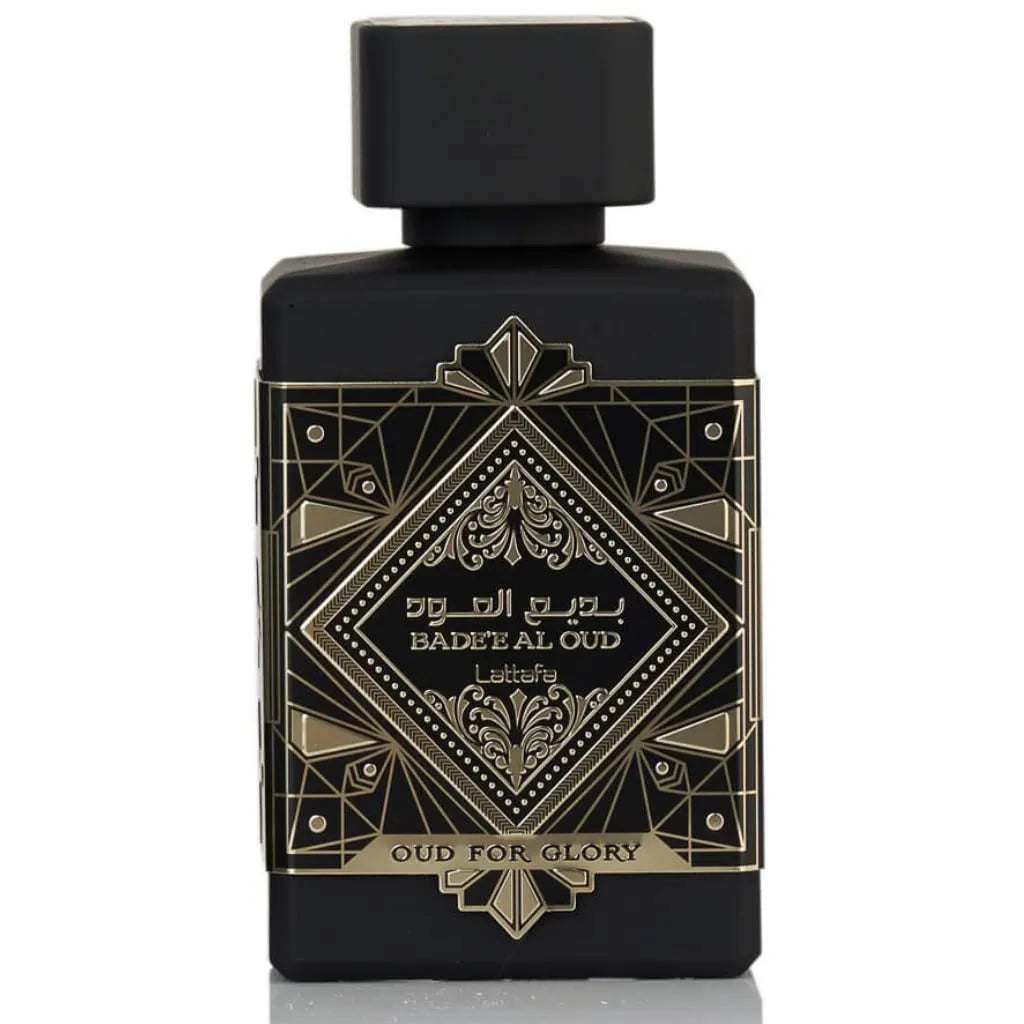 Lattafa Bade'e Al Oud Amethyst Eau de Parfum – bold unisex fragrance with oud and floral notes
