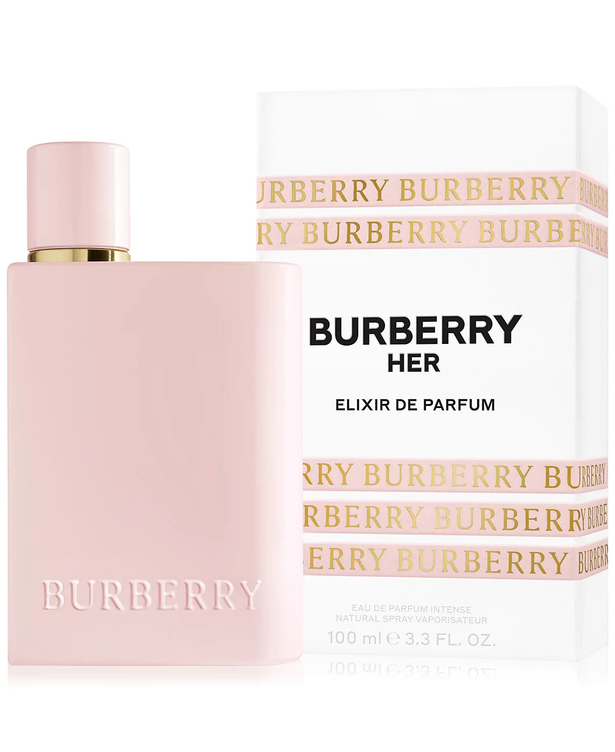 Burberry Her Elixir de Parfum – bold, sensual fragrance with red berries, jasmine, vanilla, and amber.
