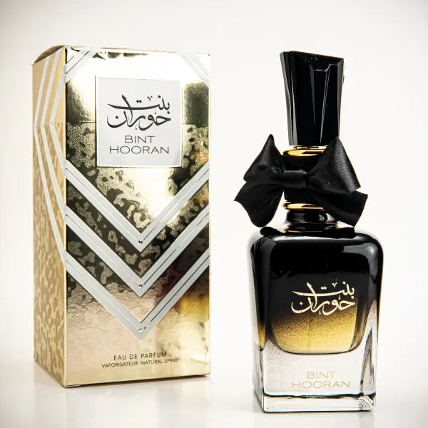 Bint Hooran perfume – exotic Arabic fragrance with deep woody and floral notes.
