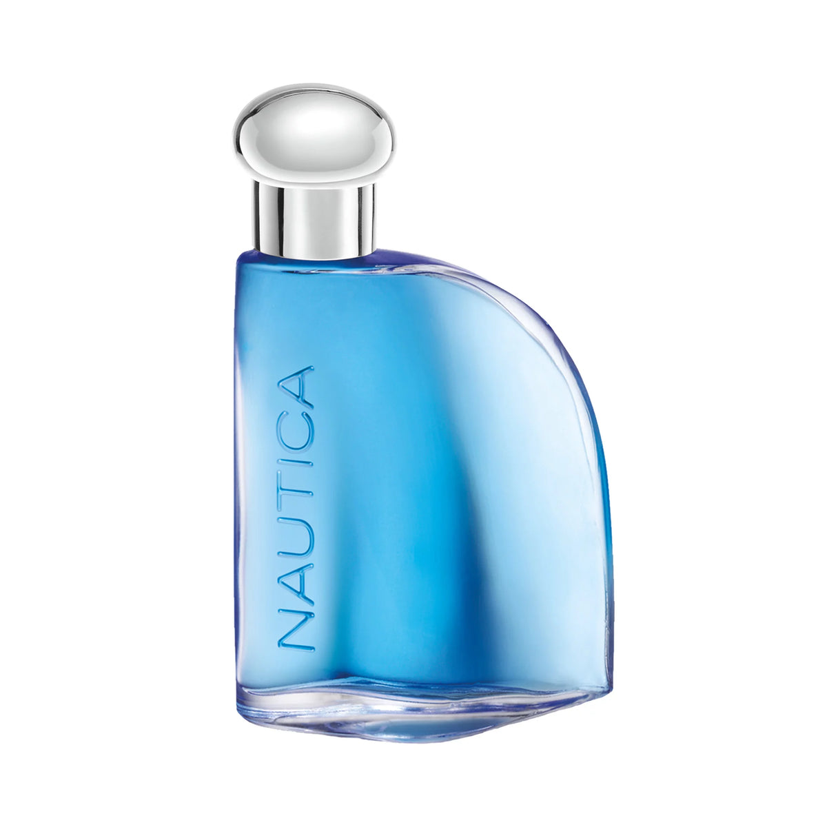 Blue perfume bottle – refreshing aquatic scent with citrus, musk, and aromatic herbs
