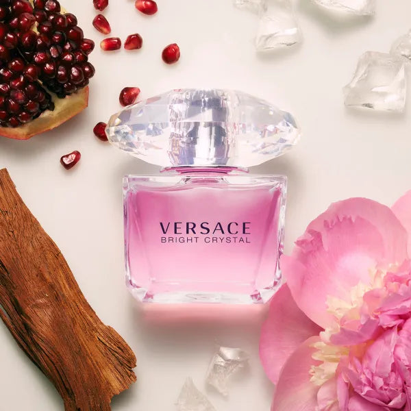 Versace Bright Crystal – vibrant floral scent with yuzu and peony.
