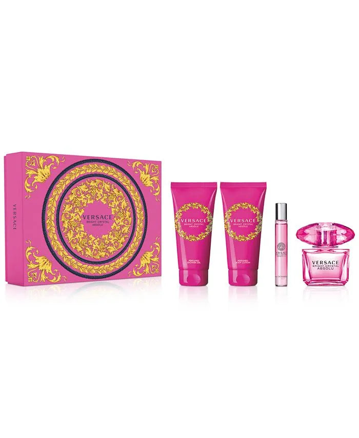 Versace, 4 pcs, Bright Crystal Absolu Eau de Parfum Spray Gift Set