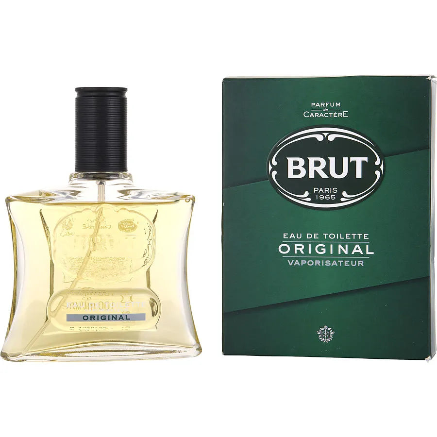 Brut classic men’s cologne bottle – timeless masculine fragrance
