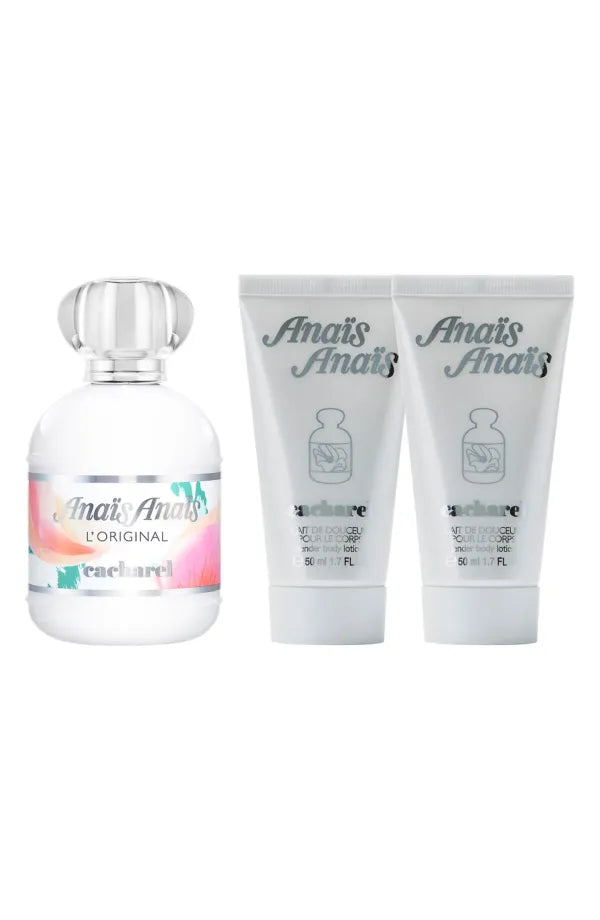 Cacharel perfume bottle - Soft, floral fragrance with fresh green and sweet fruity notes.
