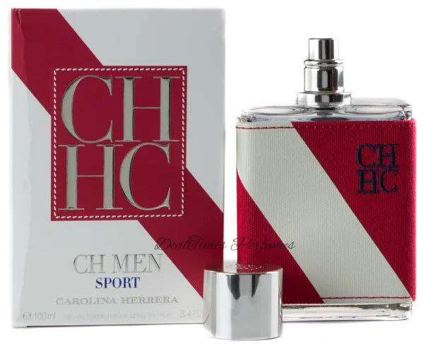 CH Men Sport fragrance with energizing aquatic, citrus, and spicy notes for a casual fresh scent.
