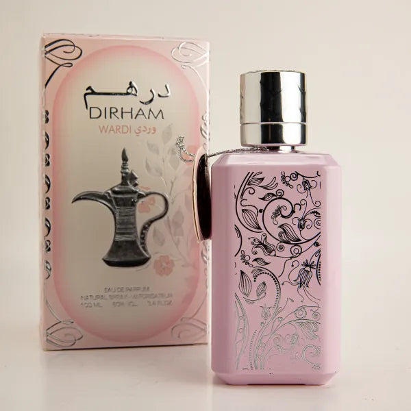 Dirham perfume bottle - Oriental fragrance with rich oud and spice notes.
