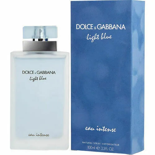 Dolce & Gabbana Light Blue Eau de Toilette, featuring a refreshing blue bottle.
