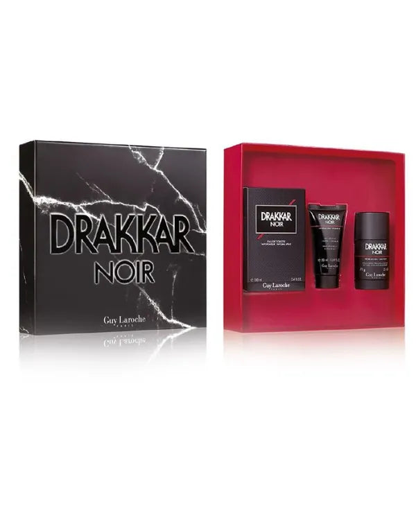 Drakkar Noir perfume bottle - classic fresh and woody fragrance.
