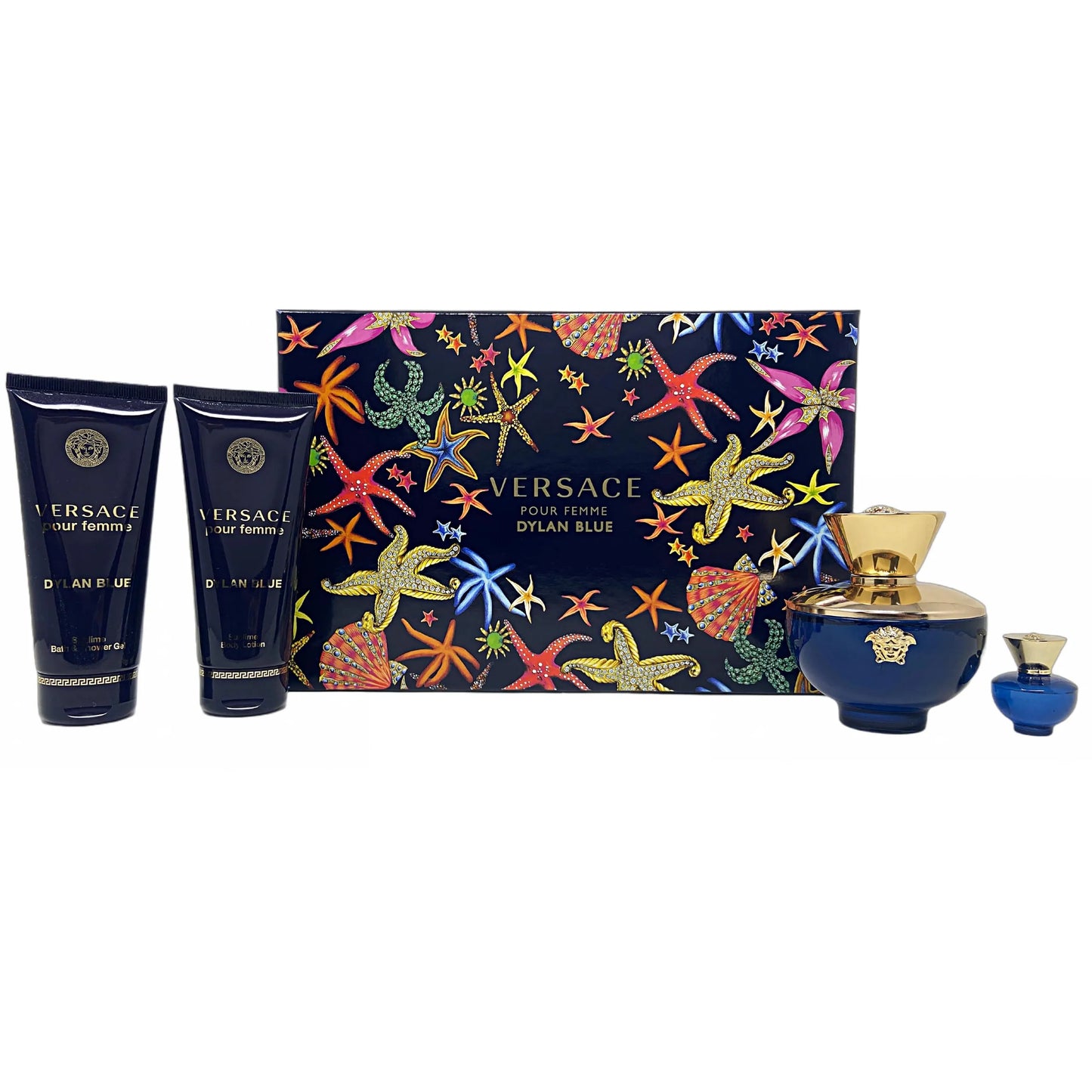 Versace, 4 pcs, Dylan Blue Eau de Parfum Spray Gift Set