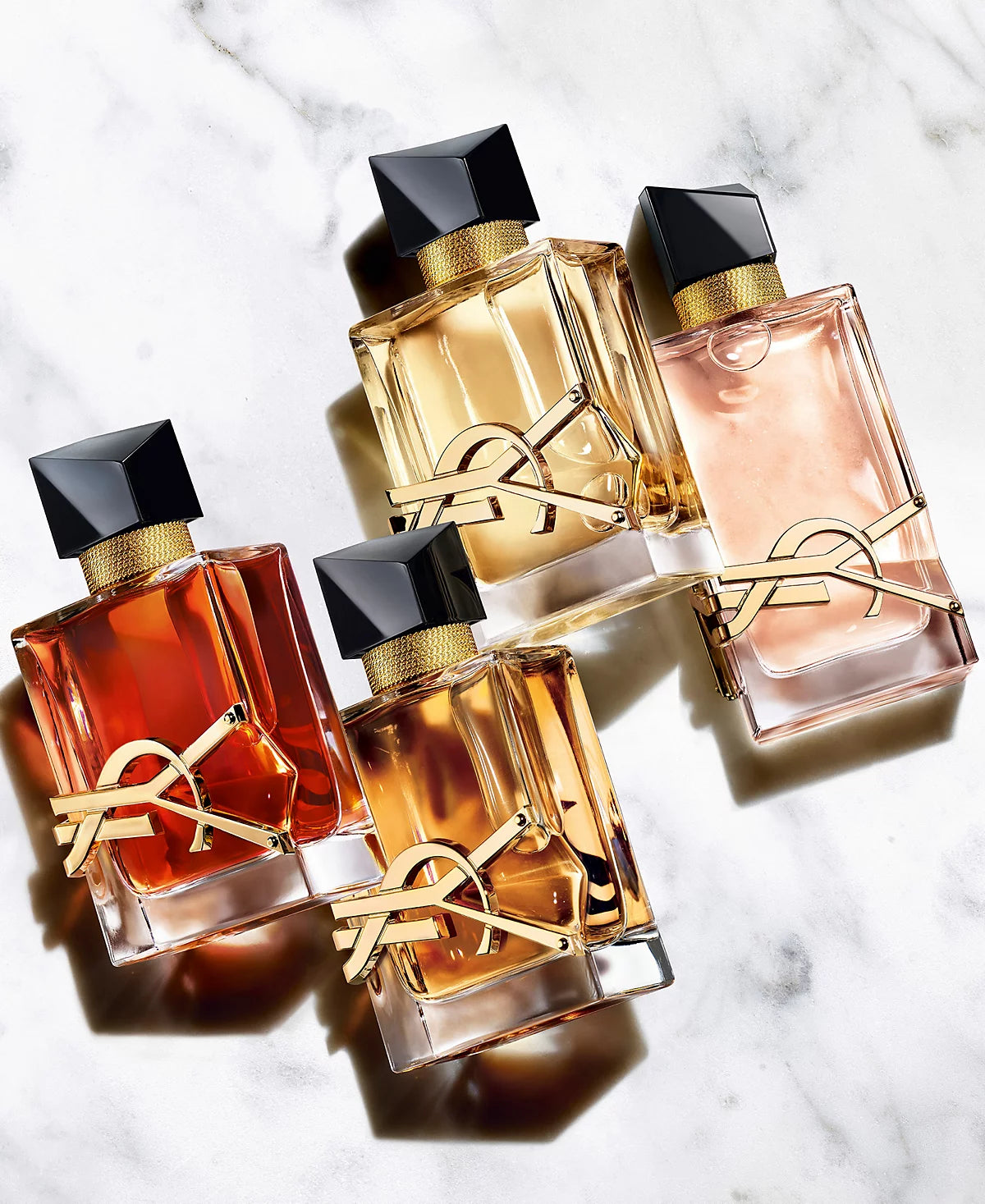 Yves Saint Laurent Libre collection, known for their floral and empowering scents.
