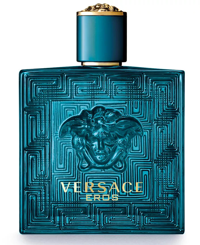 Eros by Versace – seductive men’s fragrance with mint, vanilla, and tonka bean
