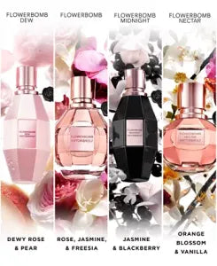 Viktor & Rolf Flowerbomb Eau de Parfum floral bottle
