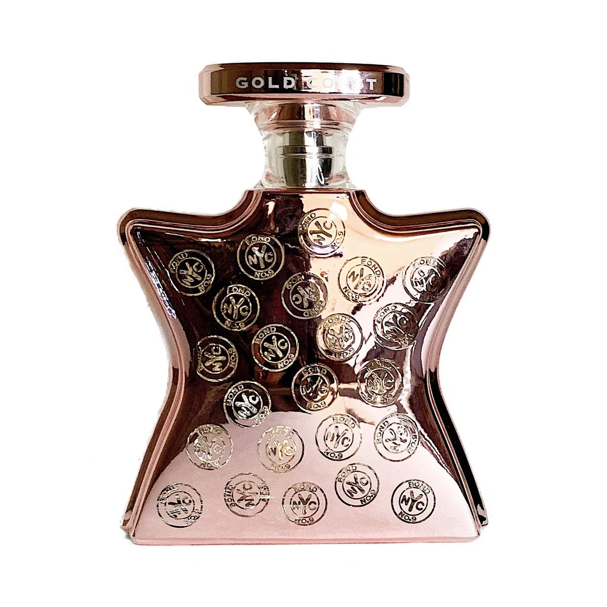 Gold Coast fragrance bottle - Warm, spicy scent with tropical notes for an exotic fragrance experience.
