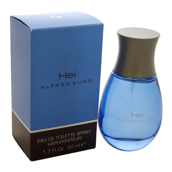 HEI fragrance bottle - Sophisticated, woody notes blended with subtle citrus for a fresh scent.
