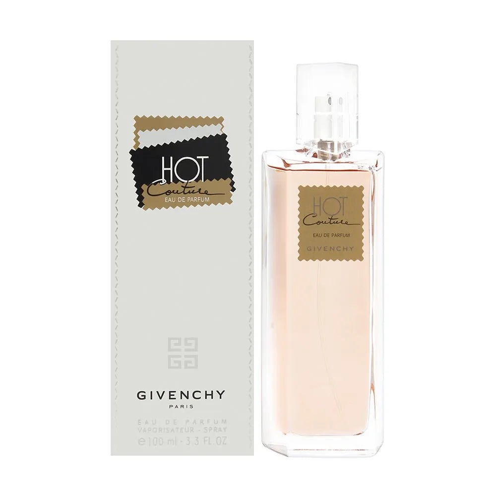 Givenchy Hot Couture perfume bottle - elegant and warm floral scent.
