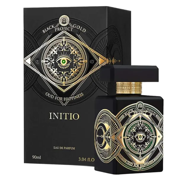 Initio fragrance bottle - Fresh, woody scent with a sophisticated and luxurious feel.
