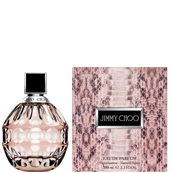 Jimmy Choo EDP – luxurious floral-fruity scent with a touch of patchouli and caramel.
