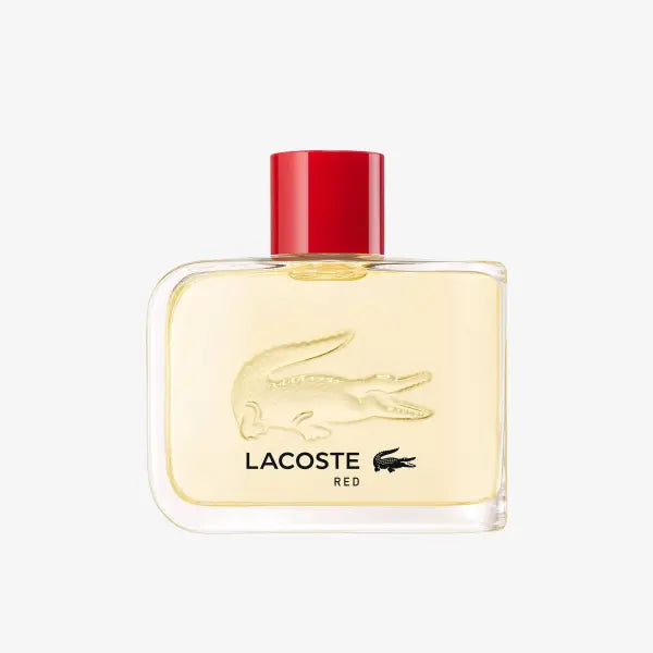Lacoste Red – sporty men’s fragrance with citrus, coriander, and cedarwood
