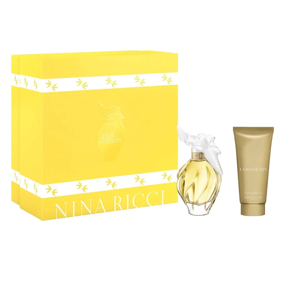 L’air du Temps by Nina Ricci – soft floral fragrance with a blend of gardenia and carnation.
