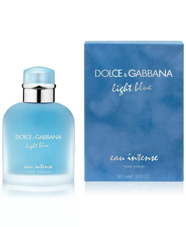 Dolce & Gabbana Light Blue Intense – fresh citrus aquatic scent with Mediterranean feel.

