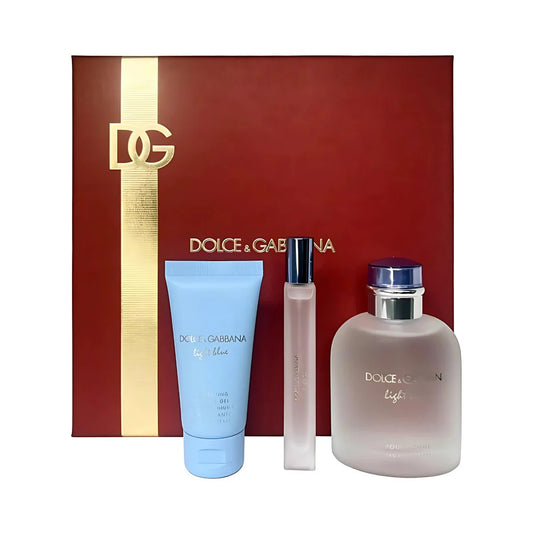 D&G, 3 pcs, Light Blue EDT Gift Set Spray