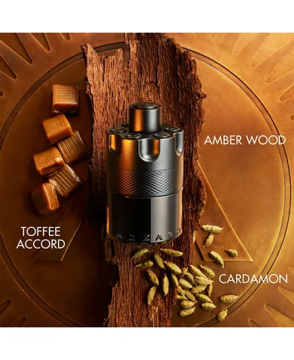 Azzaro The Most Wanted — spicy amber bold fragrance in striking red bottle.
