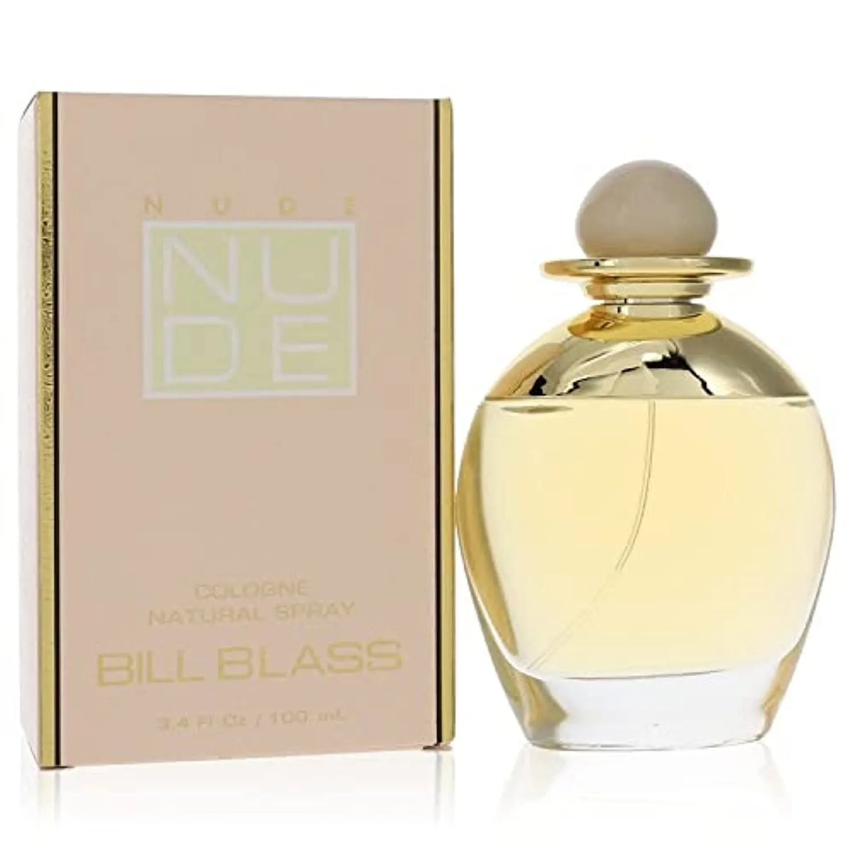 Nude perfume bottle with soft pastel tones and delicate floral fragrance.
