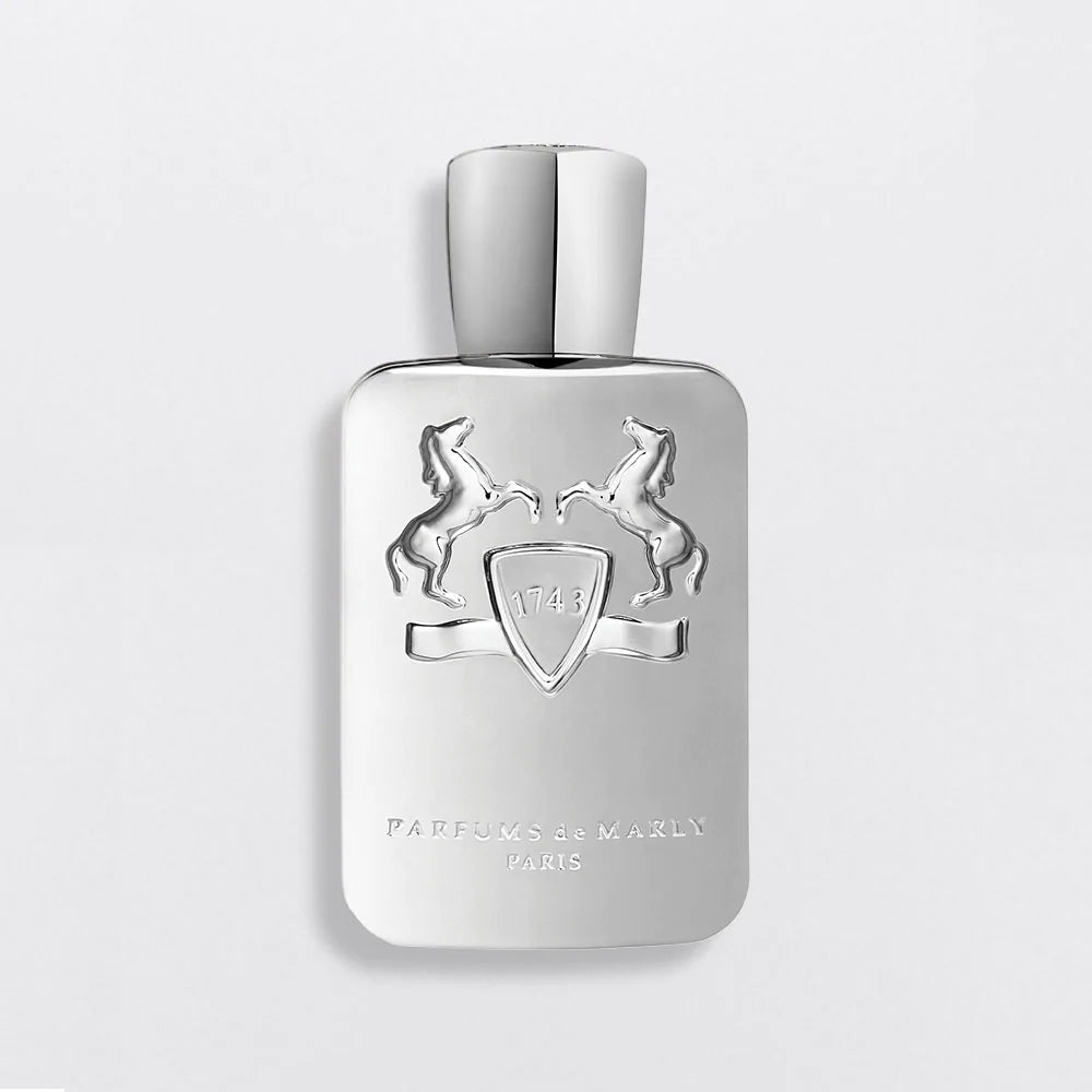 Parfums de Marly Pegasus with rich almond, vanilla, and woody accords for a luxurious scent.

