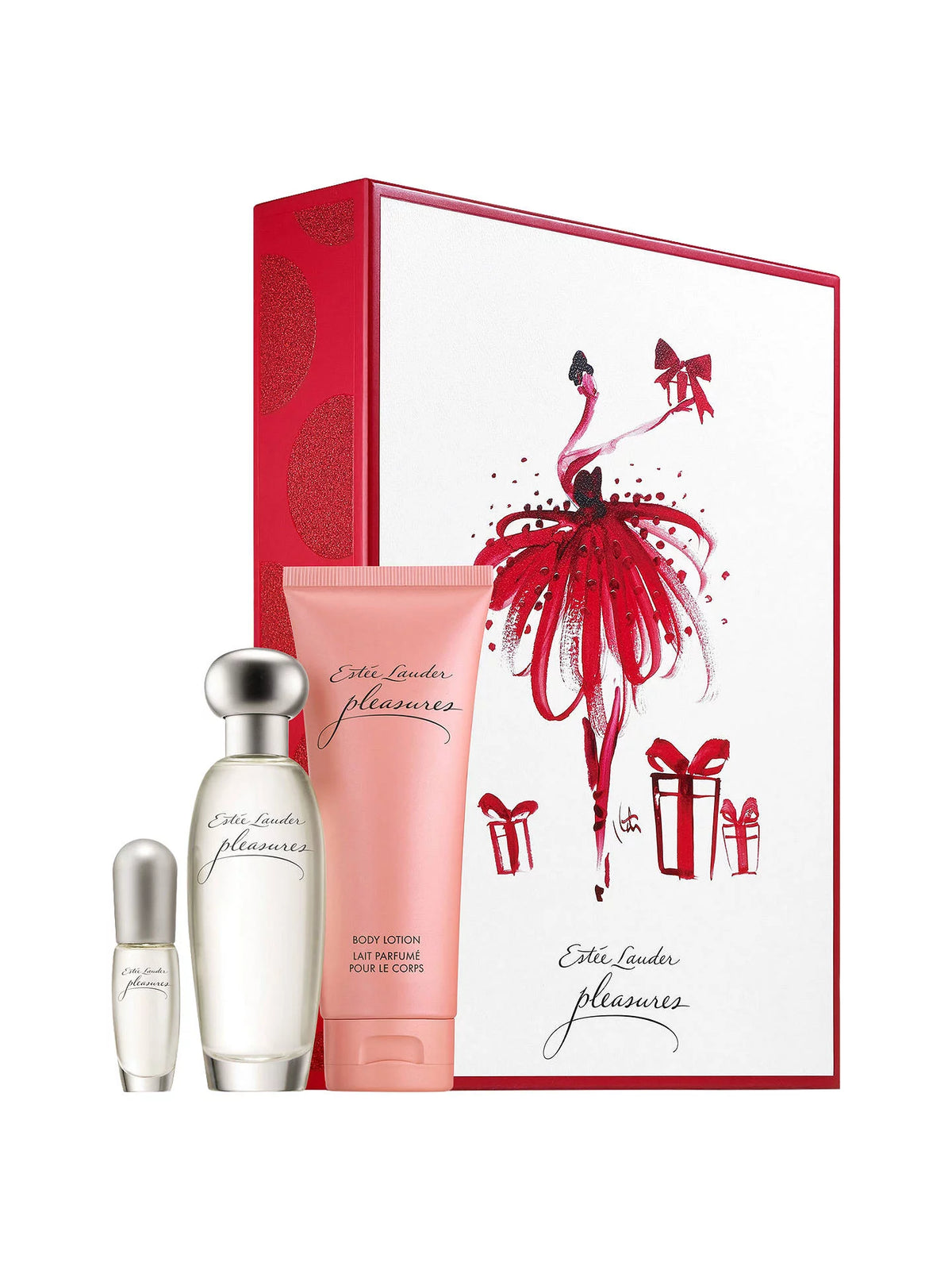 Pleasures by Estée Lauder – fresh floral fragrance with a clean, radiant feel.
