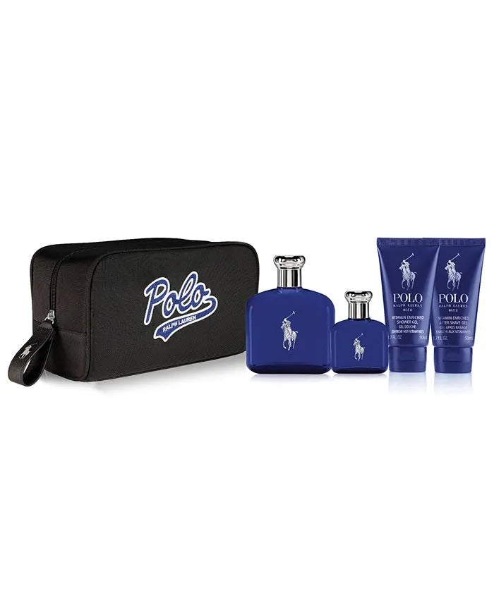 Ralph Lauren, 5 pcs, Polo Blue EDT Spray Bag Gift Set