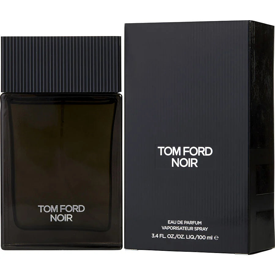 Tom Ford Noir Eau de Parfum for men, a bold, citrusy amber scent in a sleek black 100ml bottle.
