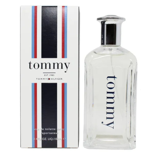 Tommy fragrance bottle – youthful aquatic-citrus scent.
